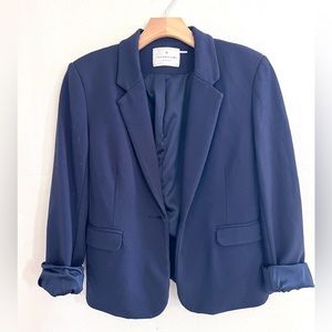 ROSEMUNDE Stitch Fix Jacket Copenhagen Jette Blazer Ponte Knit- navy blue